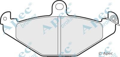 APEC BRAKING pad749 -  Комплект тормозных колодок, дисковый тормоз